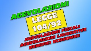 Agevolazioni FISCALI Legge 10492 [upl. by Melac]