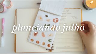 Planejando Julho no Planner 💕 [upl. by Nada492]