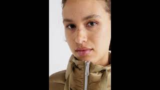 ONLY OnlVega Quilted Padded Winter Jacket Shiny Malt Ball Beige Women  Zalando [upl. by Yelnoc]