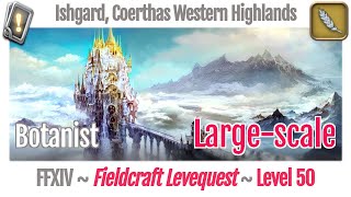 FFXIV Botanist Leves Level 50 Largescale  Ishgard Coerthas Western Highlands  Heavensward [upl. by Hibbitts511]