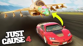 INSANE SUPERCAR ONTO JET TRANSFER  Just Cause 4 Stunts [upl. by Lavelle]