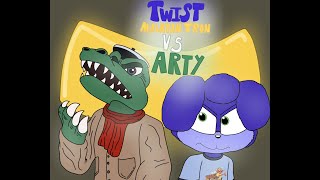 Twist and Malayan tron vs Arty the alligator Parody animation [upl. by Amikahs]