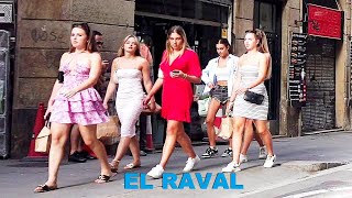 Barcelona Spain  El Raval Walking tour  September 2023 4k [upl. by Montague]