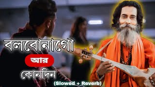 বলবোনা গো আর কোনদিন  Lofi 💔🥀Baul Sukumar Bolbona Go Ar Kono Din  Bengla Song  Onek koster gan [upl. by Gerick380]