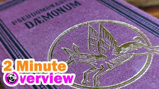 Pseudomonachia Daemonum  Black Letter Press 2 Minute Overview [upl. by Eidde]