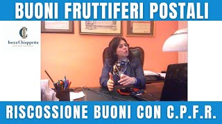 riscossione buoni fruttiferi postali [upl. by Alric]