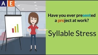 Syllable Stress TwoSyllable Words  Project and Present [upl. by Tyrus]