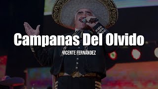 Vicente Fernández  Campanas del Olvido LETRA [upl. by Bunny]