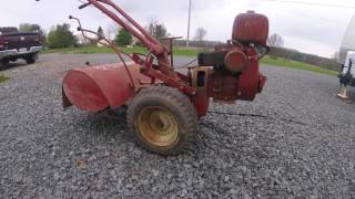 1975 Troy Bilt Horse Tiller Cold Start [upl. by Cordy]