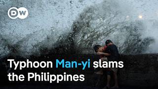 Super typhoon Manyi is sixth major storm to batter the Philippines in the past month  DW News [upl. by Notelrahc373]