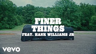 Post Malone  Finer Things Lyric Video ft Hank Williams Jr [upl. by Ahseei]