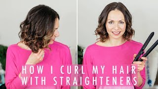 How to curl your hair with straighteners [upl. by Genesia]