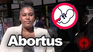 Abortus grondrecht of gnocide  straatinterview [upl. by Schmitt]