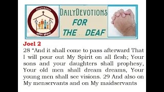 DAILY DEVOTIONS SEPT 21 ASL BIBLE EDUCATION religion biblestudy signlanguage deaf  ASL [upl. by Eignat75]