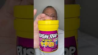 👂 ASMR PUSH POP GUMMY POPITS CANDY BLUE RASPBERRY FLAVOR EATING SOUNDS 👂ORIGINAL LENGTH👂shorts [upl. by Ahsikyw]