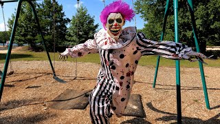 Weee Found Hugz The Clown at the Playground  WeeeClown Around [upl. by Cavill]