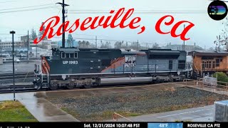 Roseville CA  UPRR Roseville Sub MP 1065  PTZ  SouthWest RailCams LIVE [upl. by Madel862]