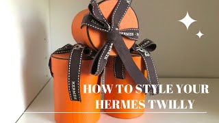 HOW TO STYLE YOUR HERMES TWILLY  9 WAYS TO USE YOUR TWILLY [upl. by Havener7]