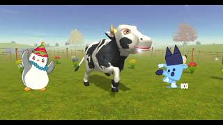 LA VACA LOLA 🐮 REMIX  Señora Vaca 🐄 Bailando  Canciones De La Granja  Cantan Los Pollitos 2 [upl. by Hsina402]