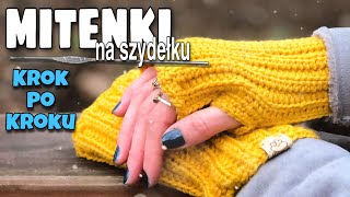 MITENKI NA SZYDEŁKU tutorial  rękawiczki bez palców na szydełku [upl. by Euqenimod]