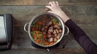 Recipe Johnsonville Farmers Market Sausage Soup [upl. by Sarat9]