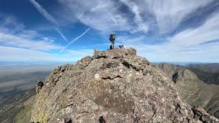 Climbing the Crestones Traverse between Peak and Needle via Cottonwood Creek [upl. by Nodnal]