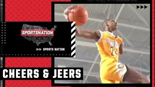 Cheers amp Jeers Hansel Enmanuel goes OFF in dunk contest and an epic hockey alleyoop  SportsNation [upl. by Eemyaj]