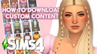 HOW TO DOWNLOAD amp INSTALL CUSTOM CONTENT FOR SIMS 4 🤍 [upl. by Ardnatal]