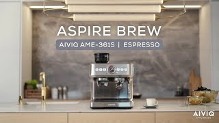 AIVIQ Aspire Brew  Espressomaskine  AME361S DK [upl. by Entroc]