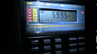 5995 Khz Radio Mali Bamako presumed [upl. by Htiekram]