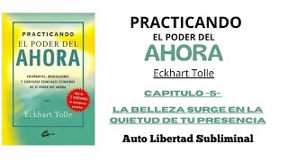 PRACTICANDO EL PODER DEL AHORA ECKHART TOLLE Cap 5 La belleza nace en la quietud de tu presencia [upl. by Puto]