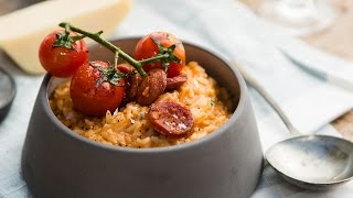 How to Cook Chorizo and Tomato Risotto [upl. by Ahseiyn660]