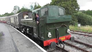 Steam train pulling into the station [upl. by Jarita]