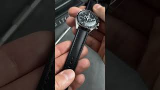 Northstar Straps premium black sailcloth watch strap on the Omega speedmaster professional moonwatch [upl. by Aitselec]