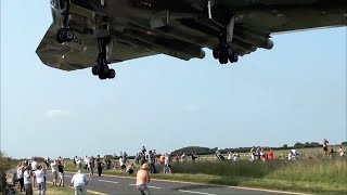 Vulcan Bomber Arrival RAF Waddington [upl. by Aymahs]