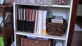 Scrap Room Organizing Moms Scrap Room Tour [upl. by Nosbig]