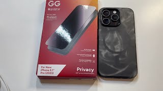 ZAGG InvisibleShield Glass Elite Privacy 360 iPhone 15 Pro Screen Protector Review [upl. by Heise]