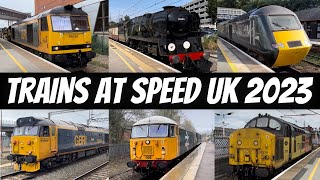 Trains At Speed UK  2023 Compilation [upl. by Asfah]