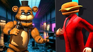 I am Being Chased By FNAF Characters in a Mall in Gmod Garrys Mod RP [upl. by Yerbua]