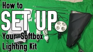 How to Set Up a Soft Box Lighting Kit [upl. by Dihsar792]