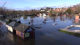 Stourport flooded early 2023 [upl. by Llemij]