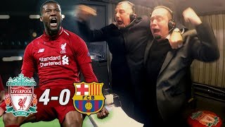 CORNER TAKEN QUICKLY ORIGI  Liverpool 40 Barcelona Commentator Reactions [upl. by Pompea]