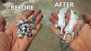 Turn Aluminum Bolts Into Mini Blades Of Chaos God Of War [upl. by Hewes]