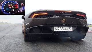 Lamborghini Huracán GoshaTurboTech 1500 HP Acceleration Sounds 0350 kmh [upl. by Ahsilek939]