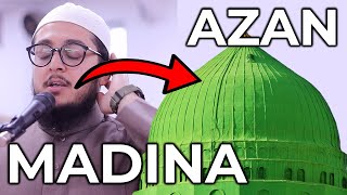 Madinah Azan BEAUTIFUL amp PEACEFUL  Ustaz Hamza  Masjid alHumera الأذان مدينة [upl. by Jsandye]