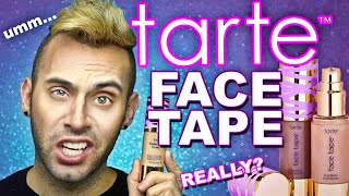 REALLY TARTE AGAIN  Tarte FACE TAPE Foundation Review [upl. by Seuguh165]