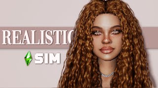 REALISTIC sim in the Sims 4  CCList [upl. by Nylave]