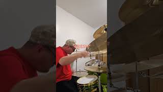 Playing ROCK BEAT on my DRUMS drumming omete cymbals [upl. by Secilu]