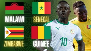 🔴🇲🇼🇸🇳 MALAWI  SENEGAL LIVE  🇿🇼🇬🇳 ZIMBABWE  GUINEE LIVE  LES QUALIFS  COUPE DAFRIQUE  CAN 2021 [upl. by Tamiko]