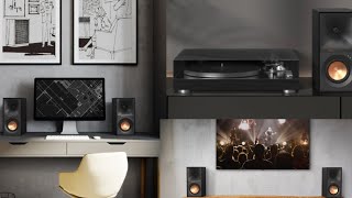 Klipsch R40PM and the Klipsch R50PM Powered Speakers Debuts with integrate Amplification [upl. by Kilian]